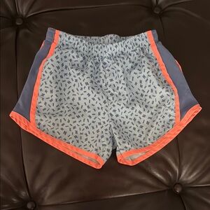Nike Blue and Orange Athletic Shorts